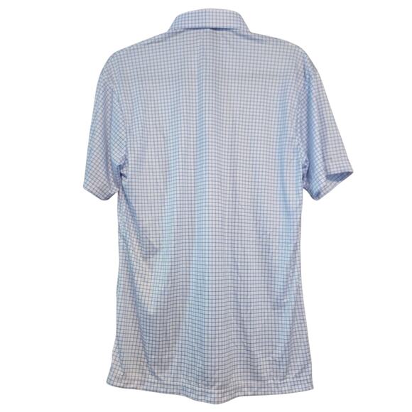 Collars & Co. Original Dress Collar Polo, Thin Blue Check Size Small NWT - Picture 8 of 10